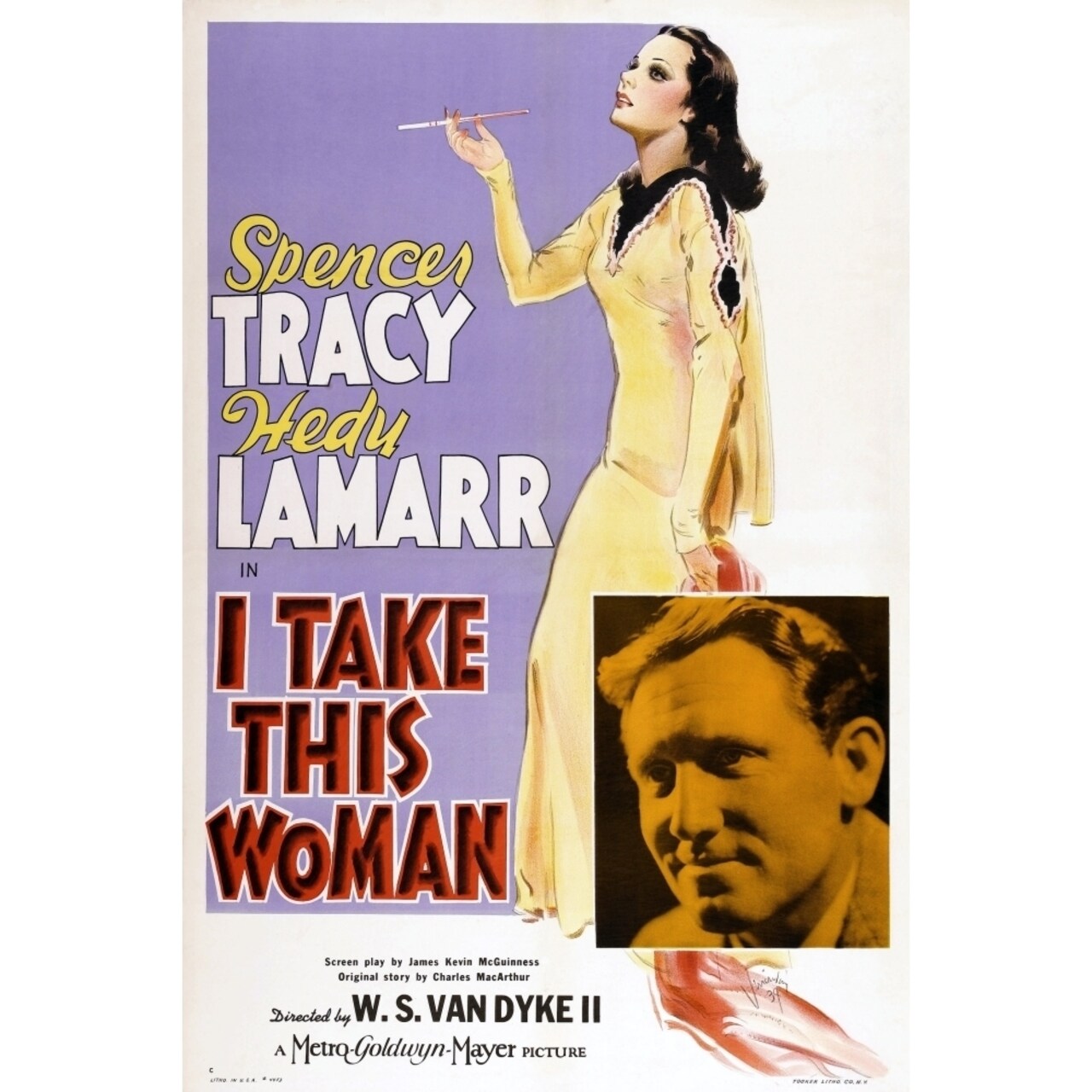 Posterazzi I Take This Woman Us Poster Hedy Lamarr Spencer Tracy 1940 Movie Poster Masterprint